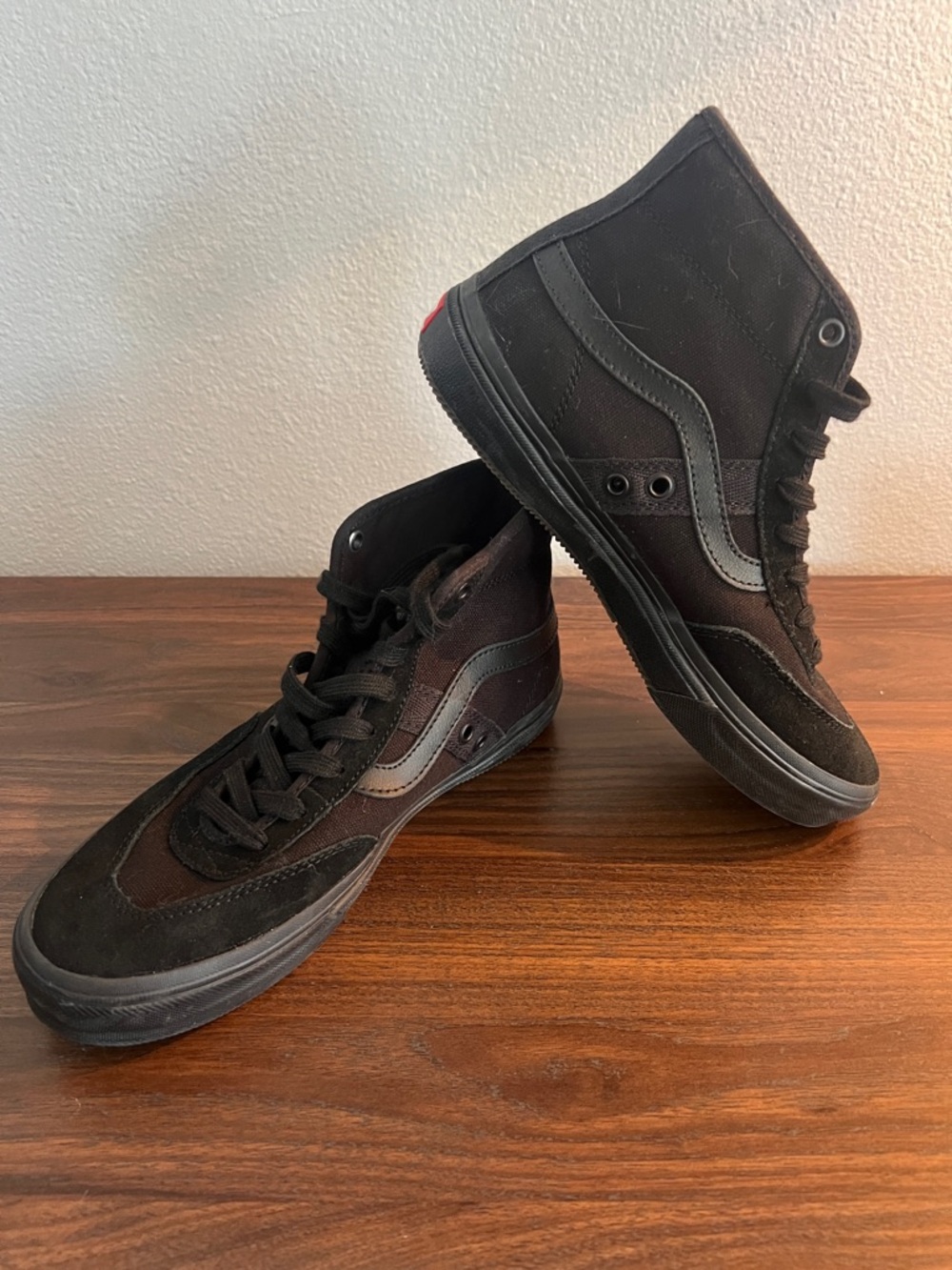Vans Gilbert Crockett Black High-Top Canvas and Suede Sneakers Men’s 7